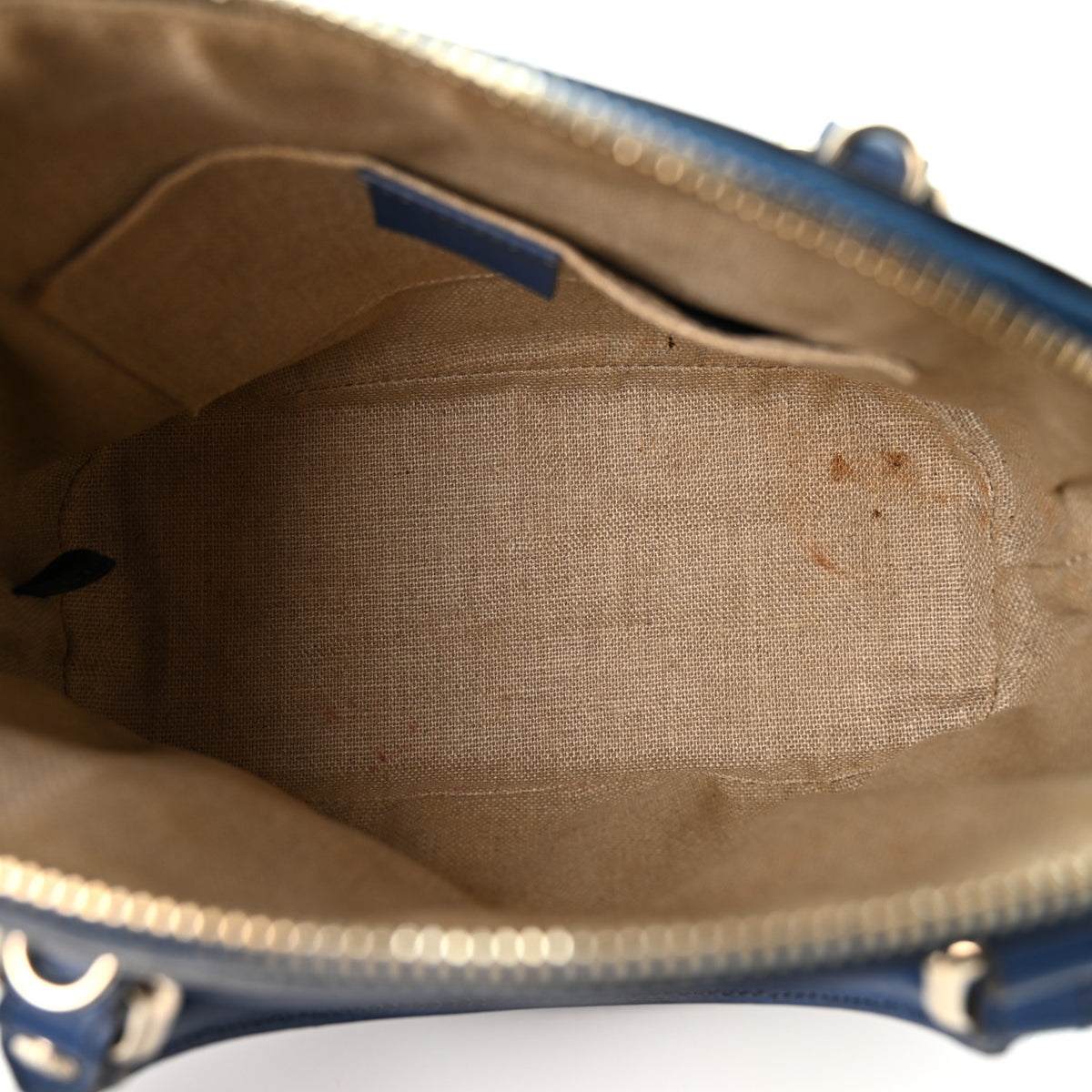 Soft Microguccissima Mini Dome Bag Blue