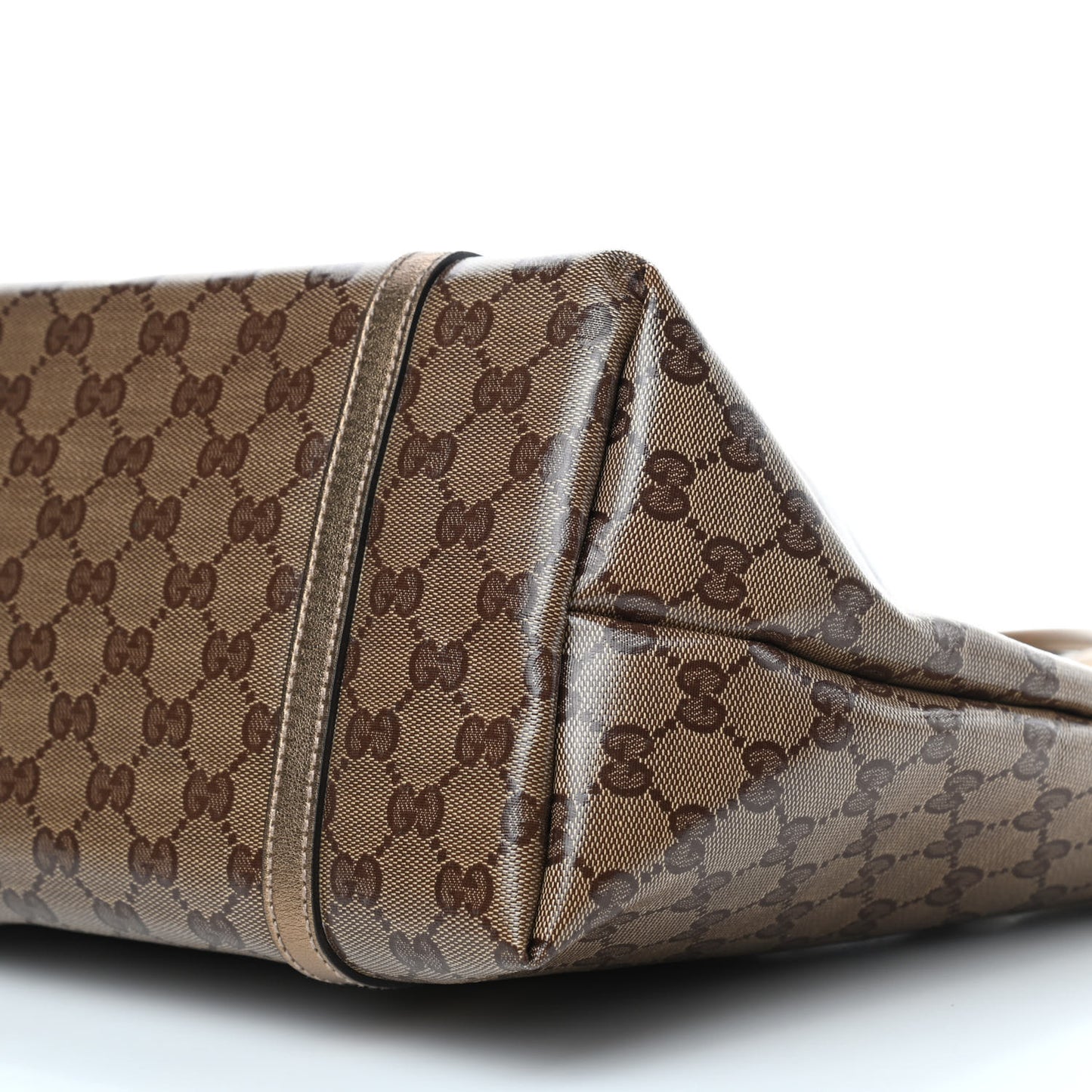 Crystal Monogram Medium Joy Tote Gold