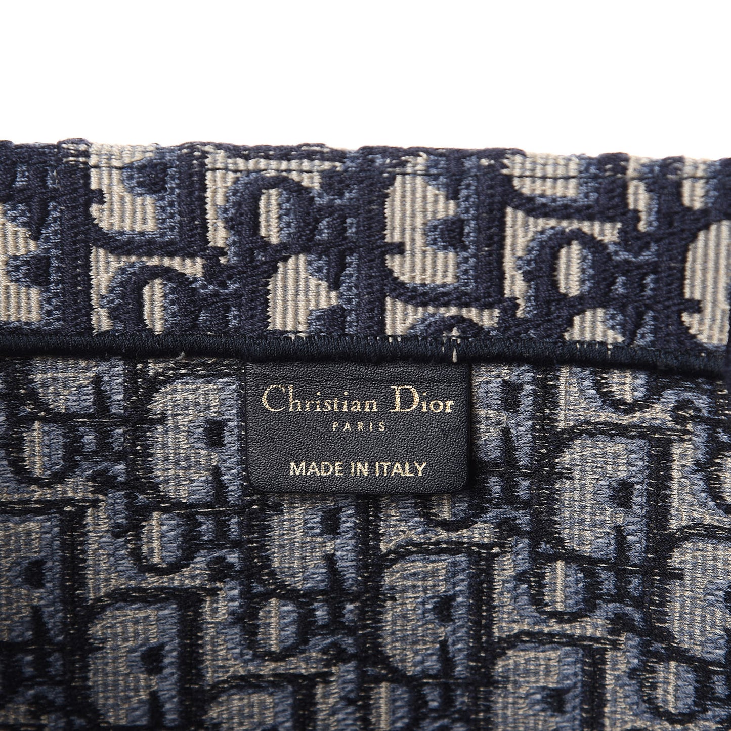 Oblique Book Tote Blue Multicolor