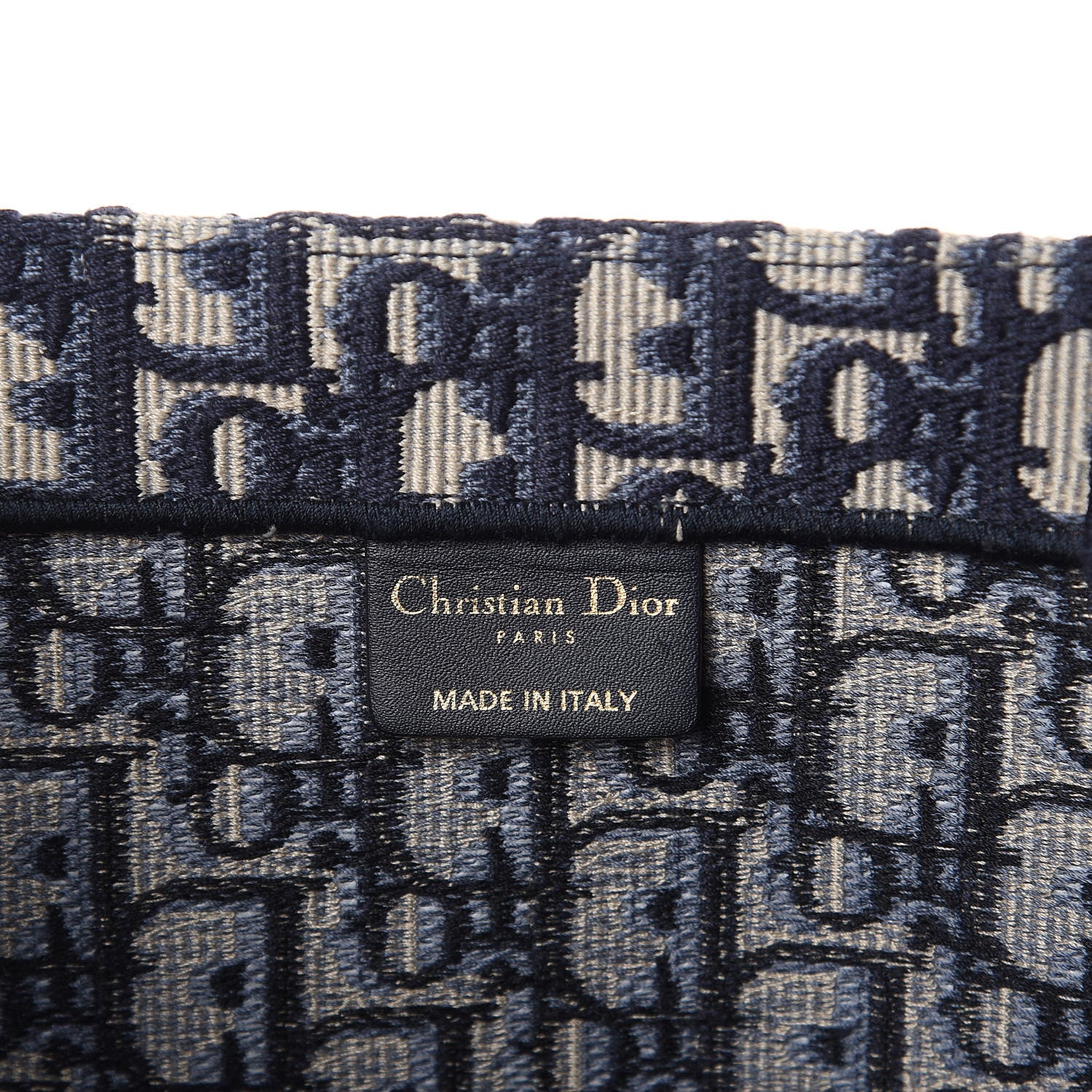 Christian Dior Oblique Book Tote Blue Multicolor 7 of 13