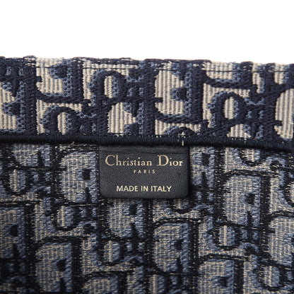 Christian Dior Oblique Book Tote Blue Multicolor 7 of 13