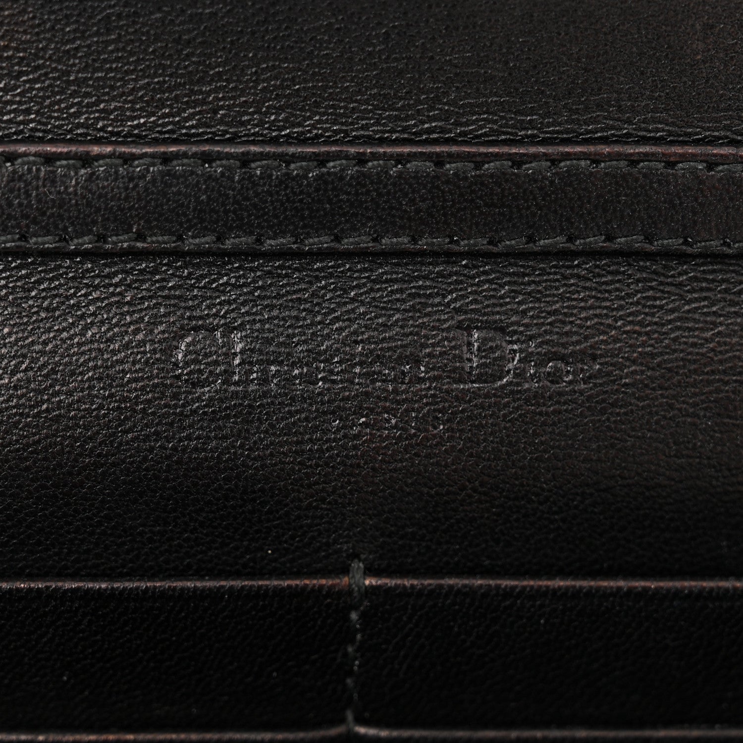 Christian Dior Smooth Lambskin Tribale Chain Wallet Black 6 of 10