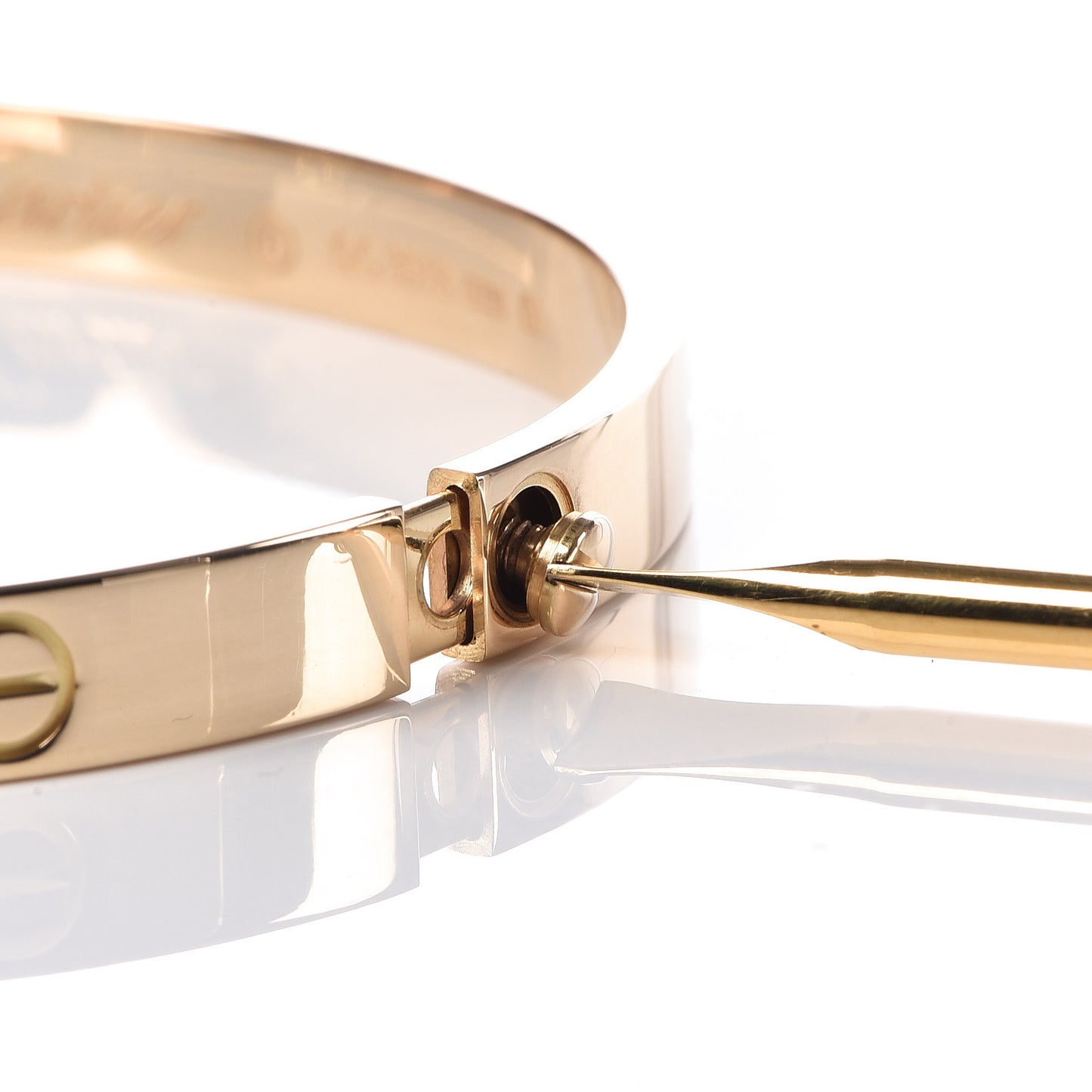 18K Yellow Gold LOVE Bracelet 19