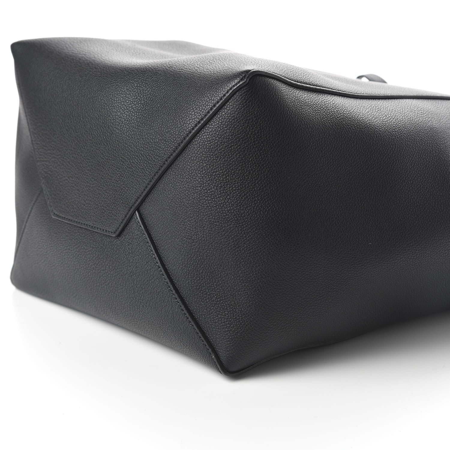 Celine Soft Grained Calfskin Medium Belt Cabas Phantom Black 7 of 9