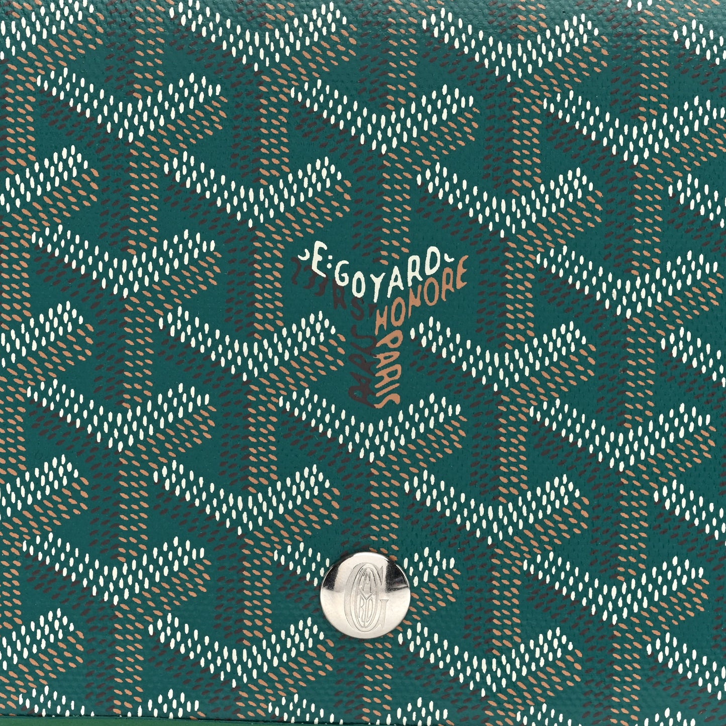 Goyardine Plumet Wallet Clutch Green