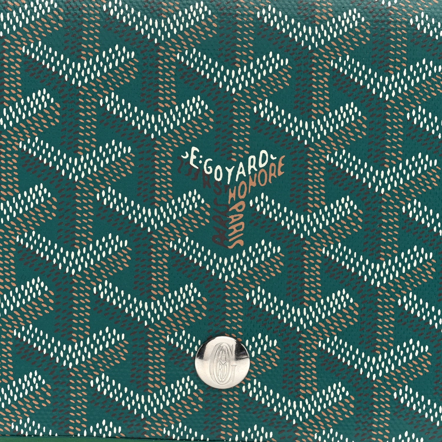 Goyard Goyardine Plumet Wallet Clutch Green 9 of 11