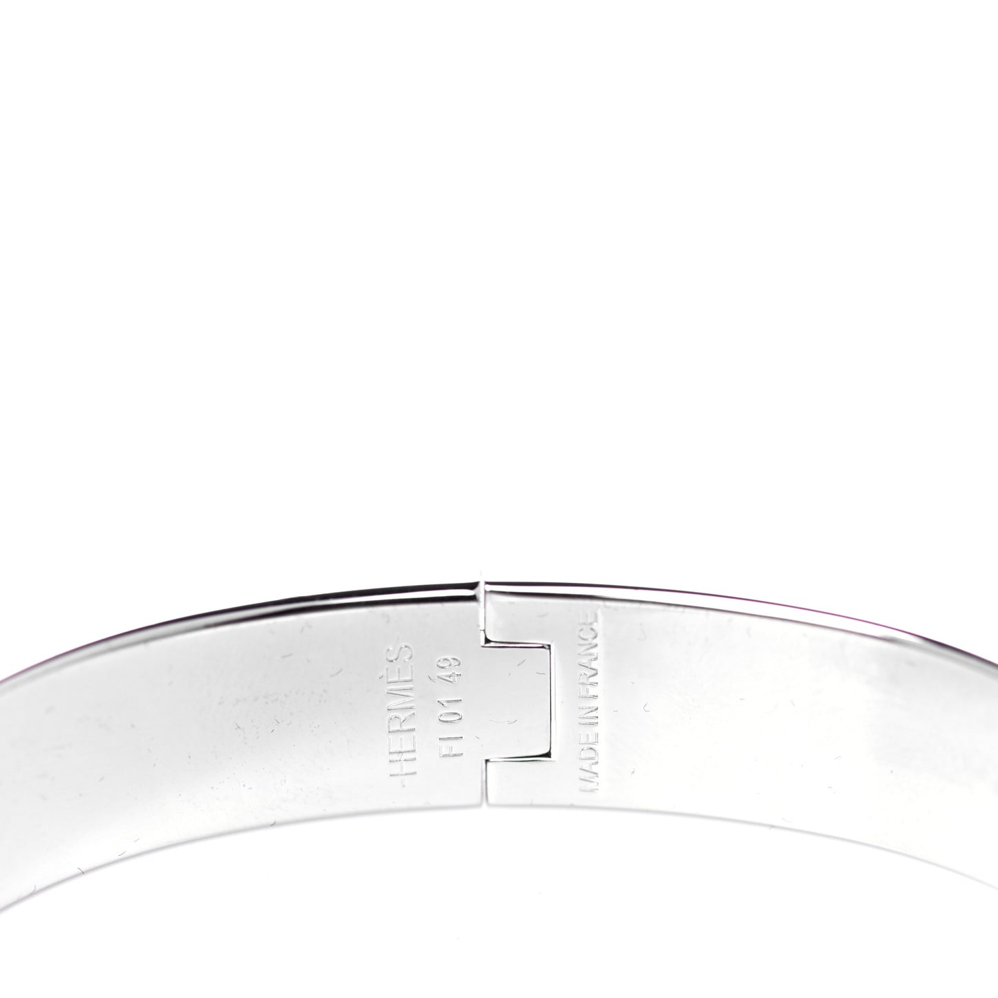 Enamel Narrow Clic Clac H Bracelet GM Black