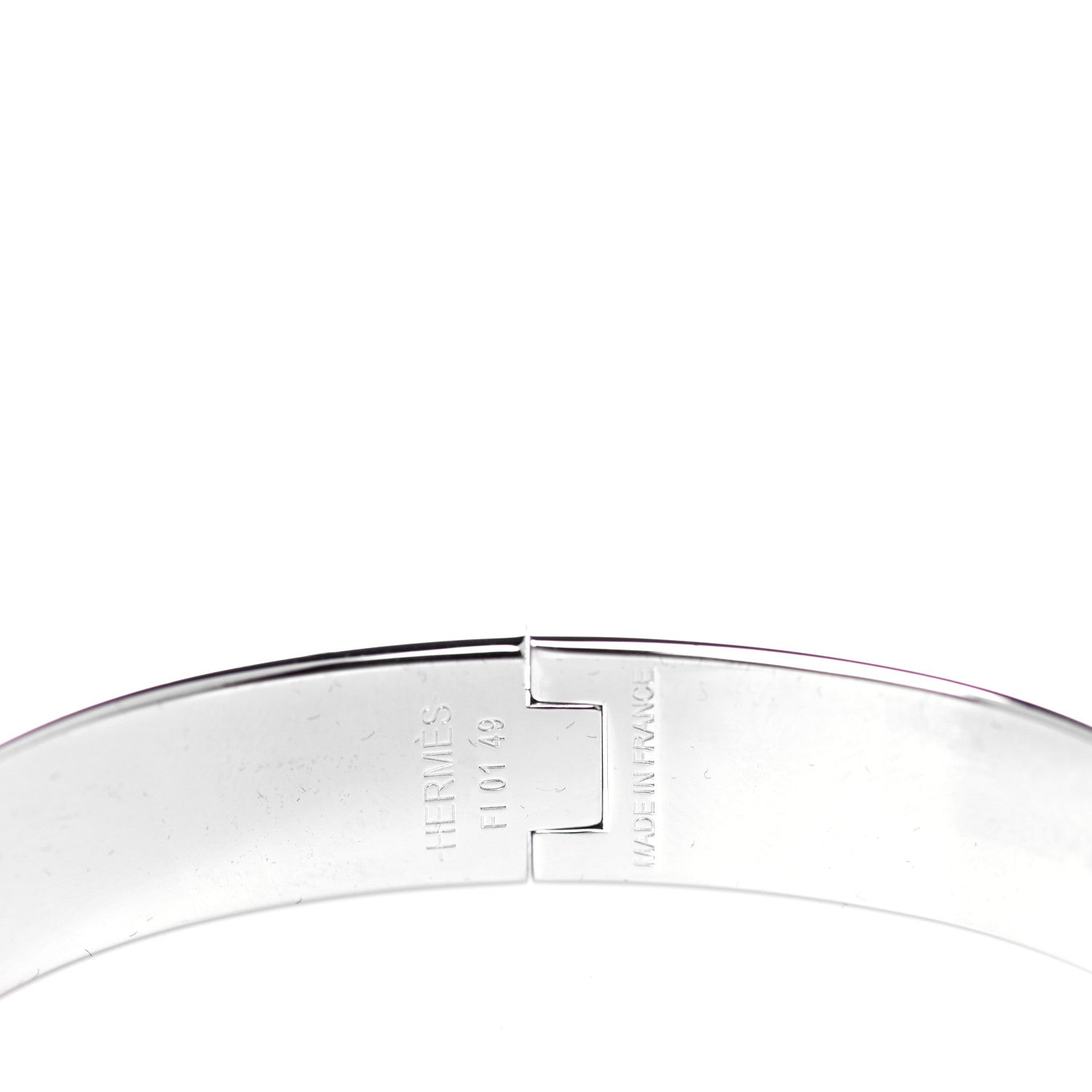 Hermes Enamel Narrow Clic Clac H Bracelet GM Black 3 of 4