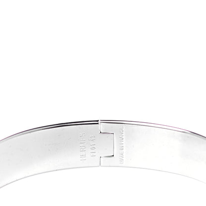 Hermes Enamel Narrow Clic Clac H Bracelet GM Black 3 of 4