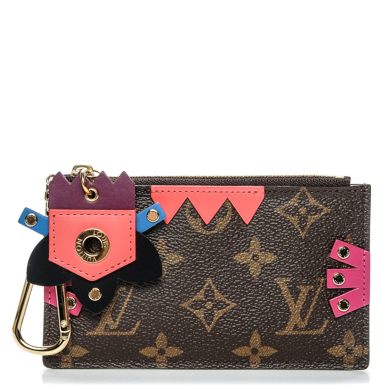 Louis Vuitton Monogram Totem Key Pouch Flamingo 1 of 6