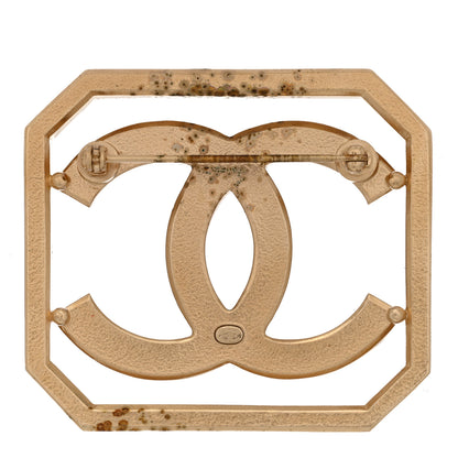 Chanel Crystal CC Brooch Gold 3 of 4