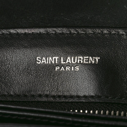 Saint Laurent Calfskin Y Quilted Monogram Toy Loulou Crossbody Bag Black 6 of 8