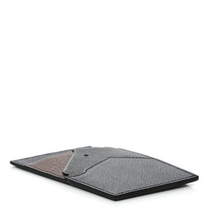 Hermes Epsom Evercolor Chevre Mysore Les Petits Chevaux Card Holder Bleu Indigo Bleu Nuit Gold Black 5 of 8