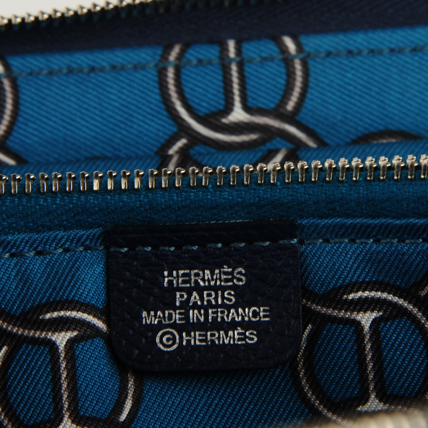 Epsom Silk'In Wallet Bleu Saphir