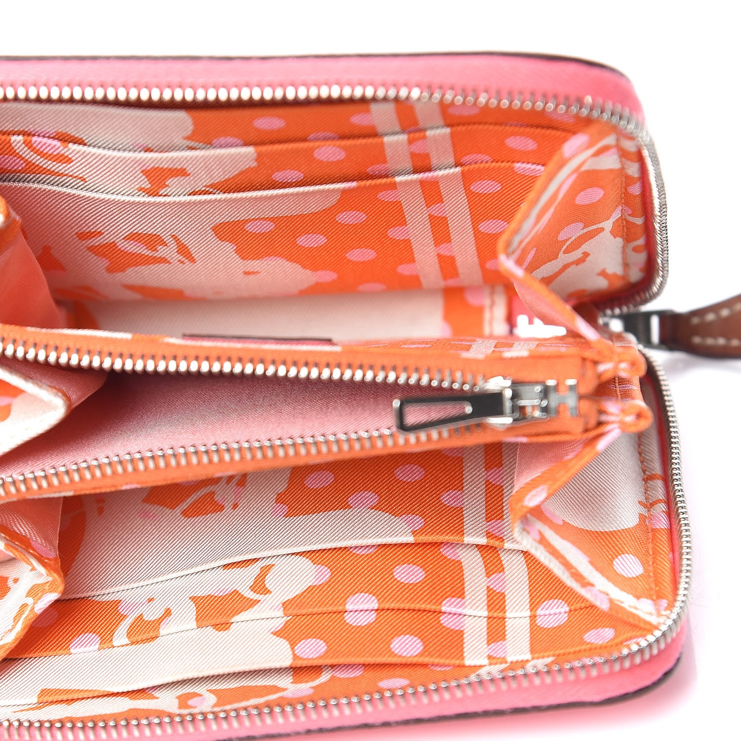 Hermes Epsom Silk'In Compact Wallet Rose Azalee 5 of 11