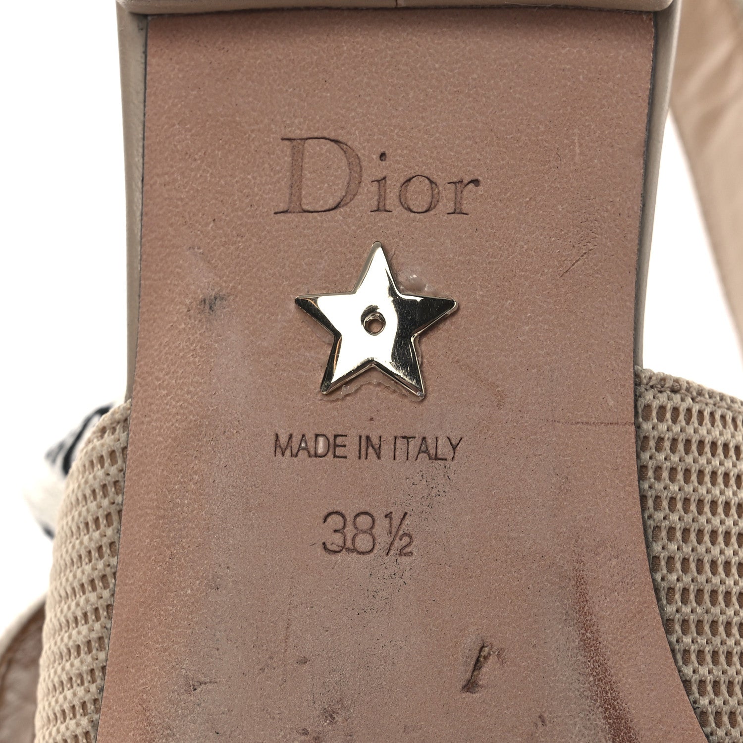 Christian Dior Technical Canvas Ribbon J'Adior Slingback Ballet Flats 38.5 Powder Nude 8 of 12