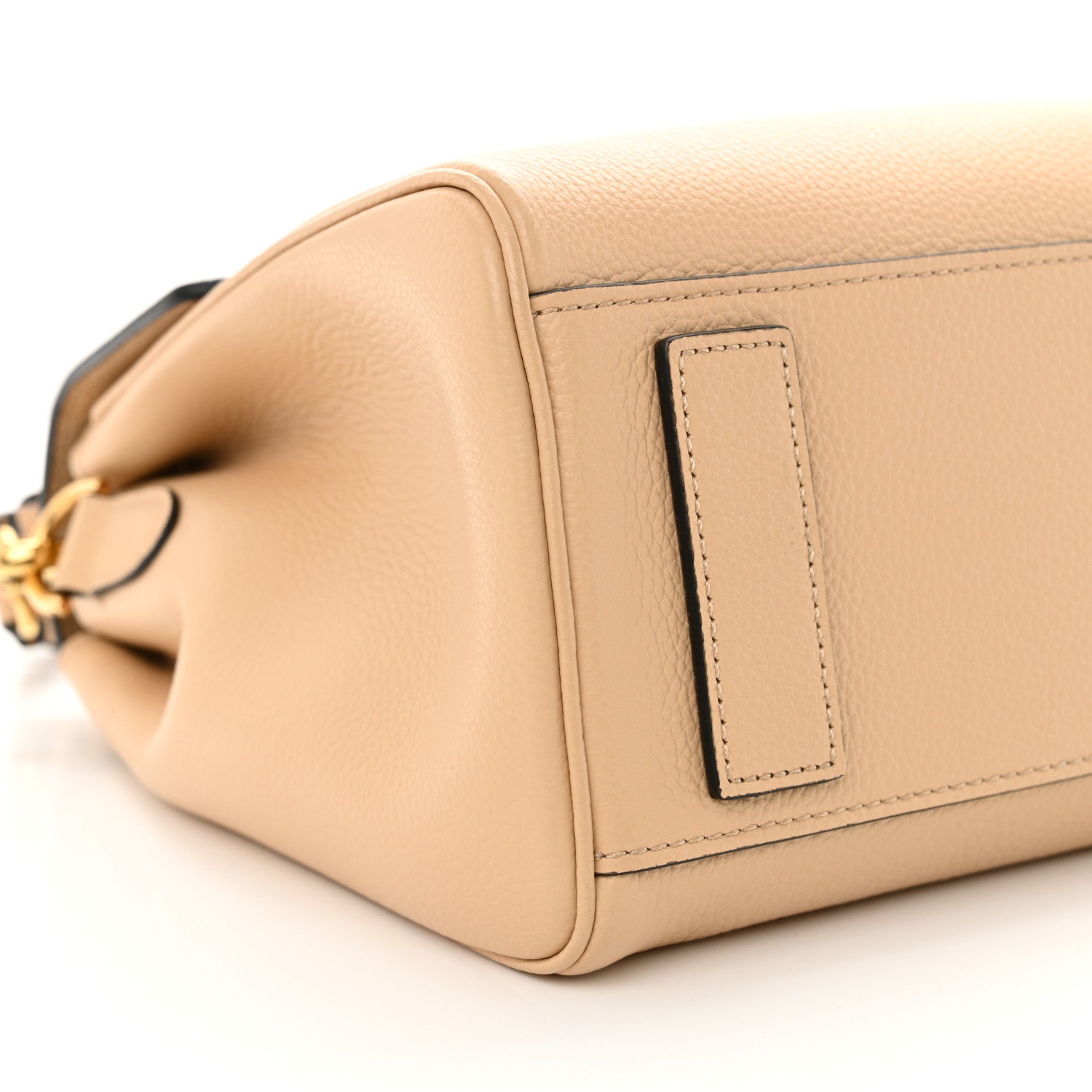 Versace Grainy Calfskin Virtus Top Handle Bag Beige 7 of 8