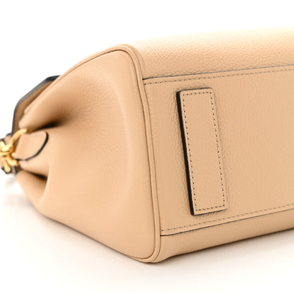 Versace Grainy Calfskin Virtus Top Handle Bag Beige 7 of 8