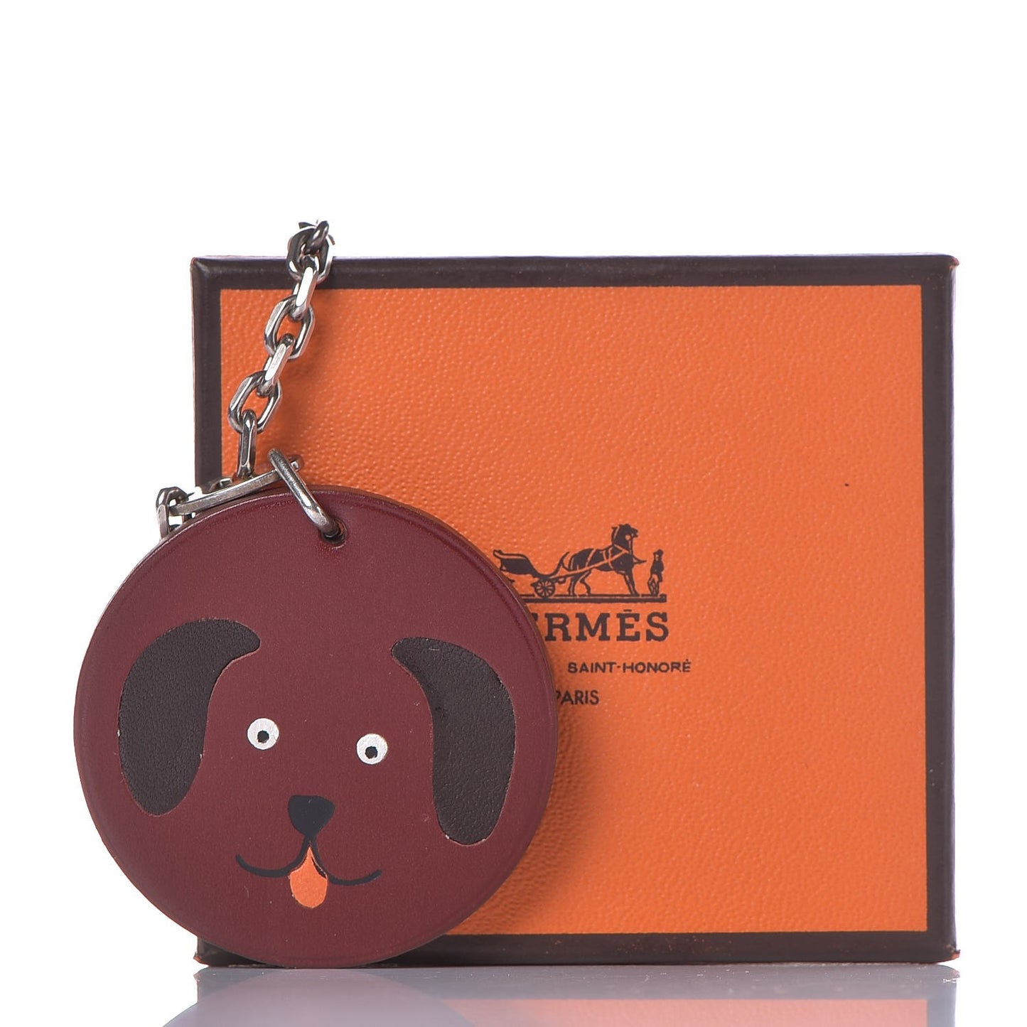 Swift Dog Key Chain Bag Charm Rouge H