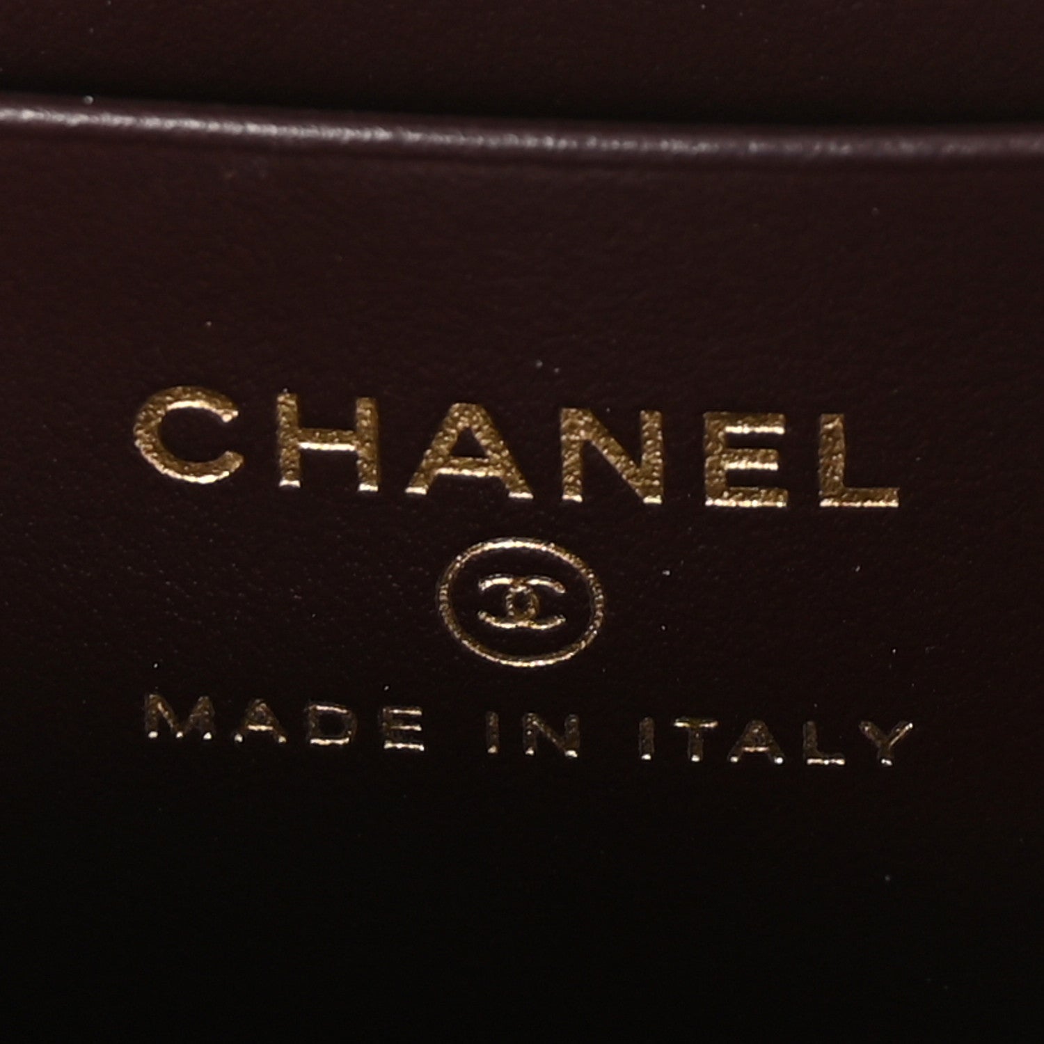 Chanel Caviar Quilted Textured CC Zip Around Card Holder Burgundy 6 of 8