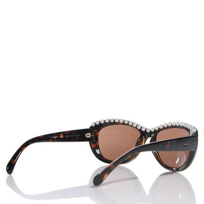 Chanel Freshwater Pearl Butterfly Sunglasses 6038-H Brown 2 of 7