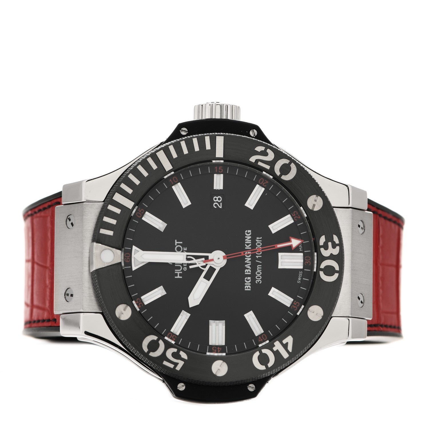 Hublot Stainless Steel Ceramic Alligator 48mm Big Bang King Automatic Watch 322.LM.100.RX 2 of 4