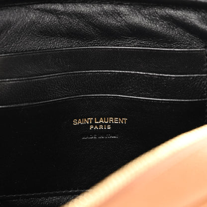 Saint Laurent Grain De Poudre Matelasse Monogram Mini Lou Camera Bag Dark Natural 6 of 9