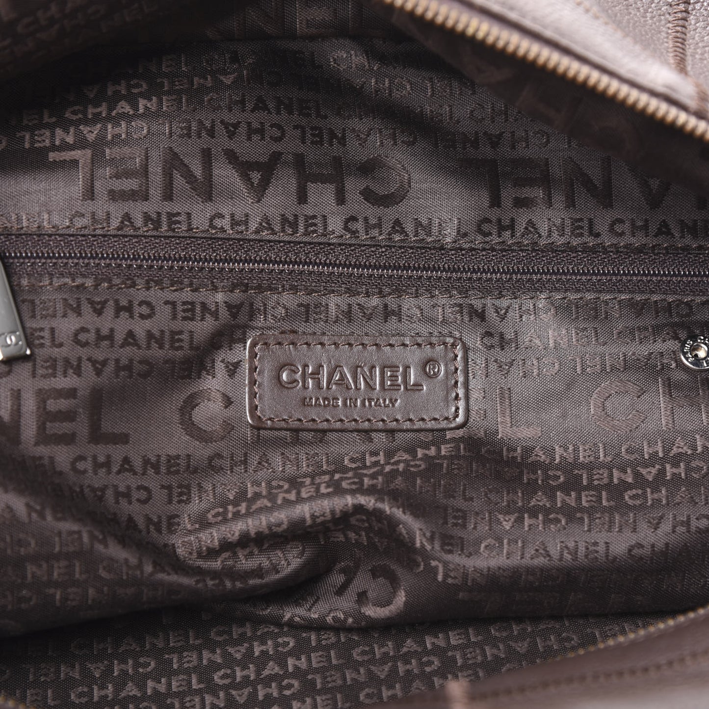 Caviar Square Stitched Bowler Dark Brown