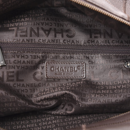 Chanel Caviar Square Stitched Bowler Dark Brown 8 of 11