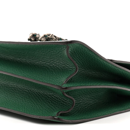 Gucci Dollar Calfskin Crystal Web Medium Dionysus Bamboo Top Handle Bag Emerald 10 of 11