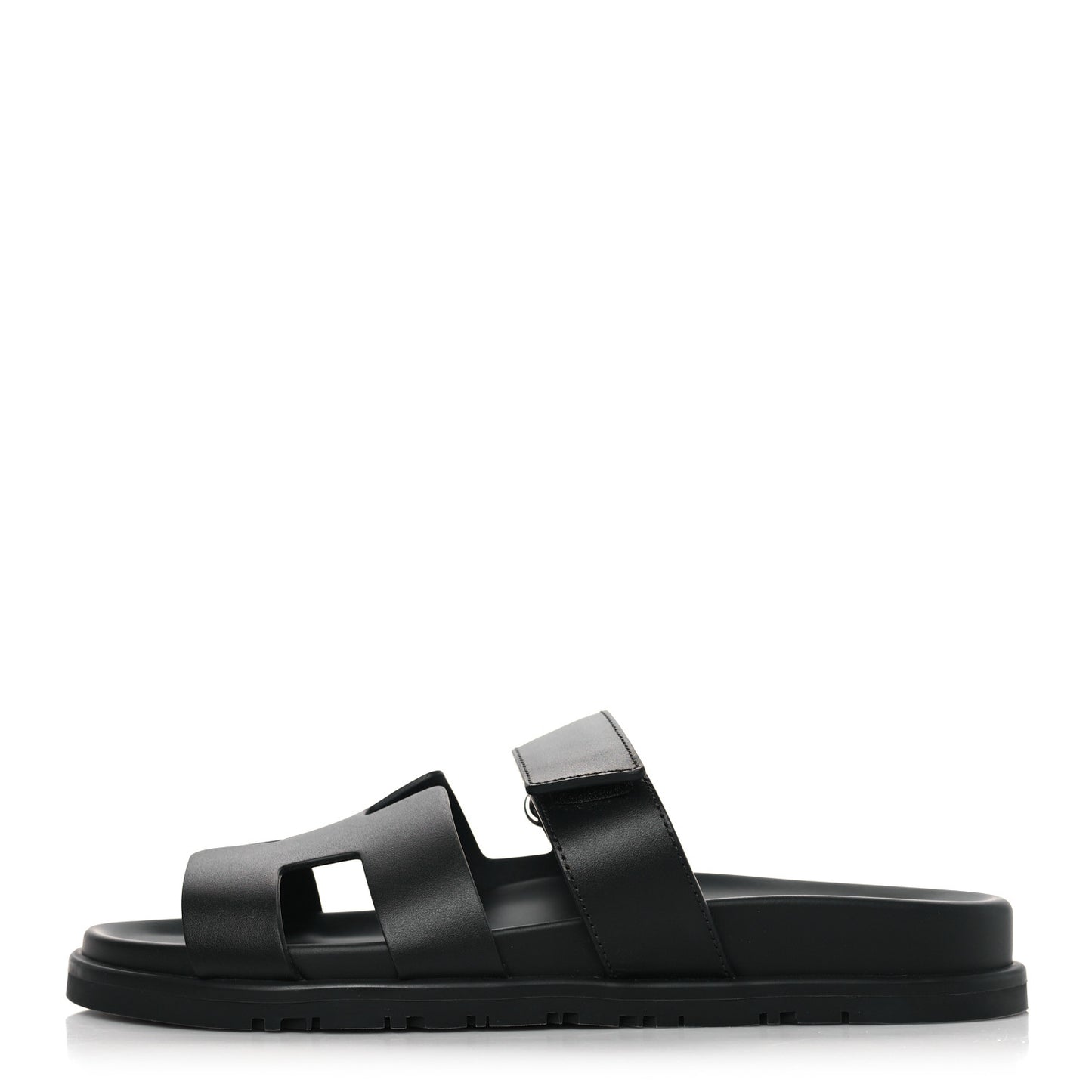 Calfskin Womens Chypre Sandals 38.5 Black