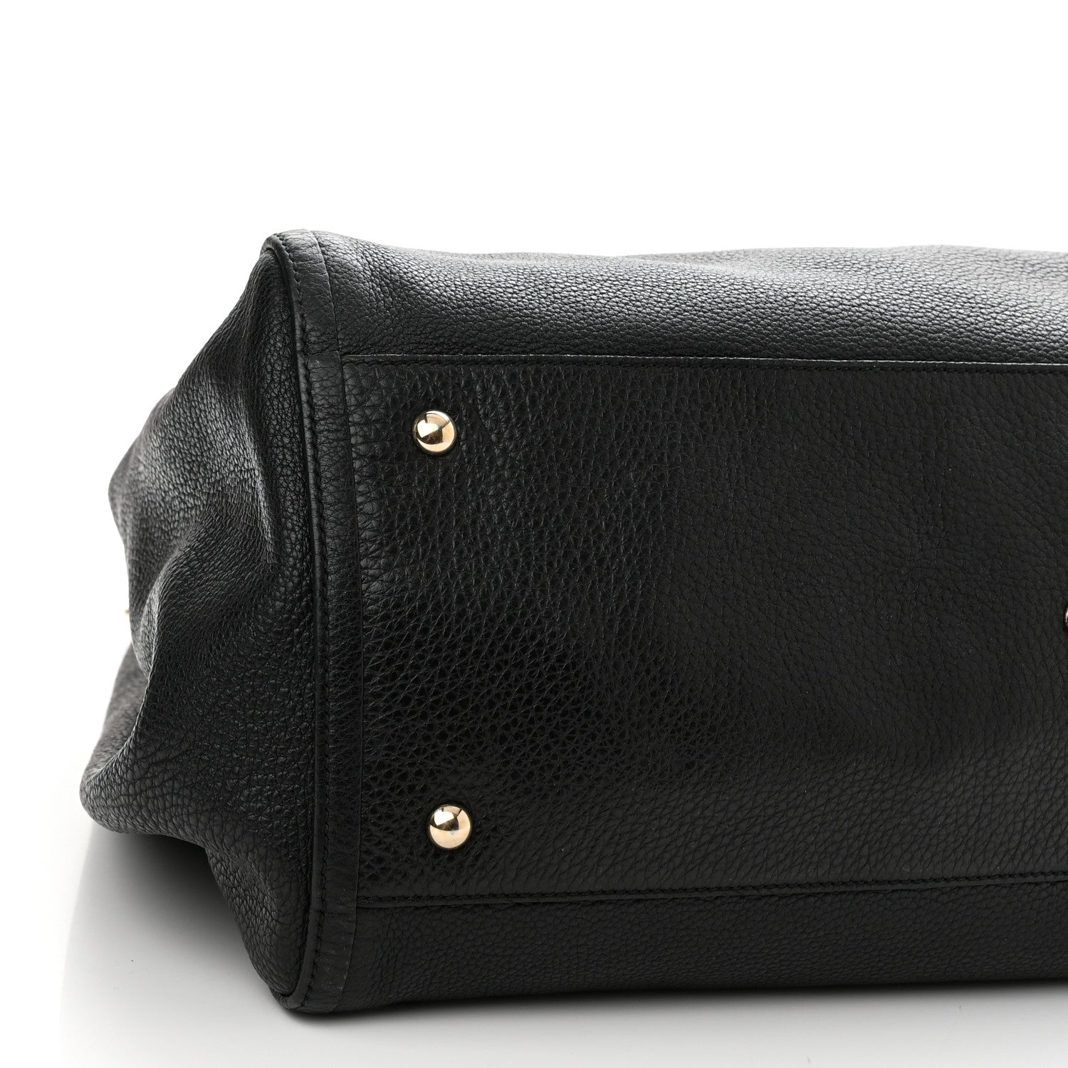 Gucci Pebbled Calfskin Large Soho Shoulder Bag Black 10 of 15