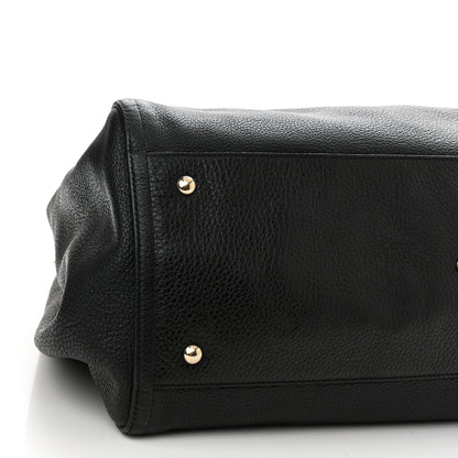 Gucci Pebbled Calfskin Large Soho Shoulder Bag Black 10 of 15