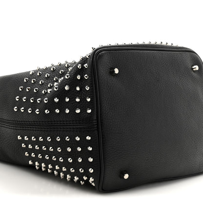 Burberry Calfskin Studded Medium Susanna Hobo Black 9 of 9