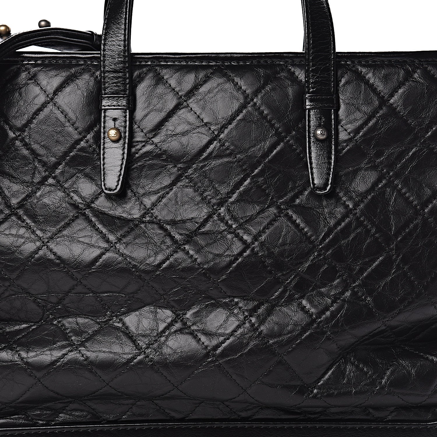 Chanel Calfskin Quilted Large Gabrielle Shopping Tote Black 11 of 11