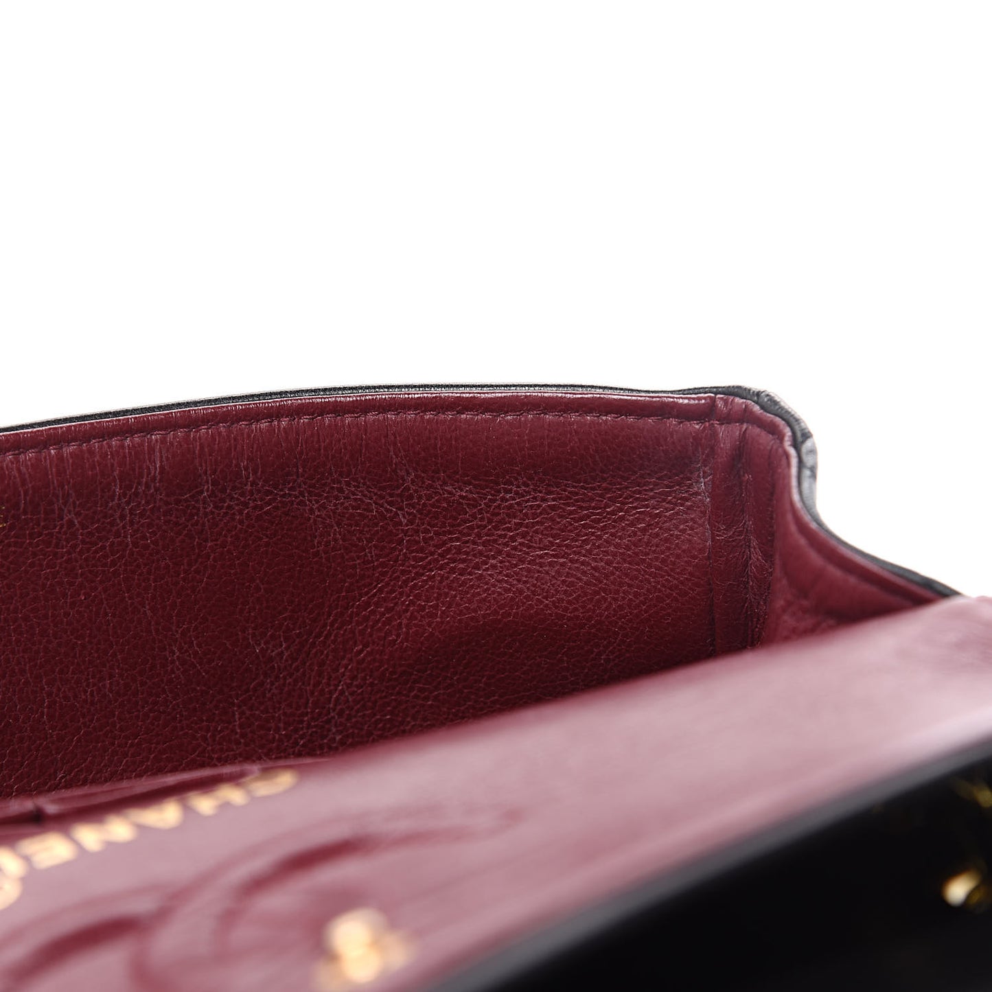 Lambskin Quilted Small Double Flap Black