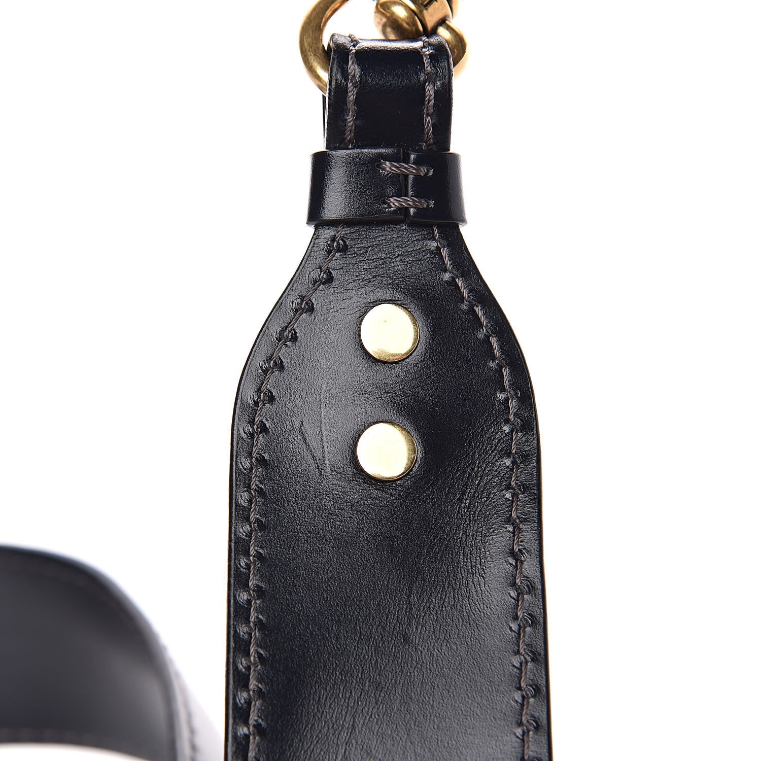 Christian Dior Calfskin D Fence Saddle Bag Adjustable Shoulder Strap Navy 4 of 4