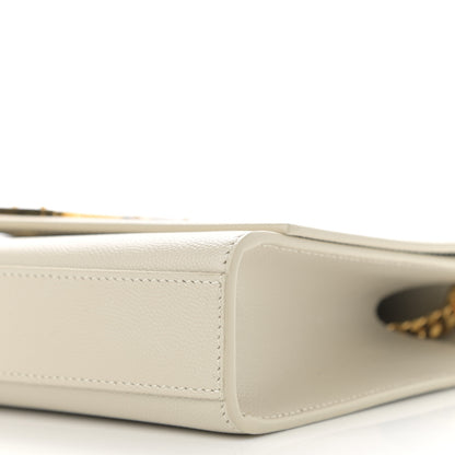 Saint Laurent Grain De Poudre Medium Classic Monogram Kate Satchel Crema Soft 11 of 12