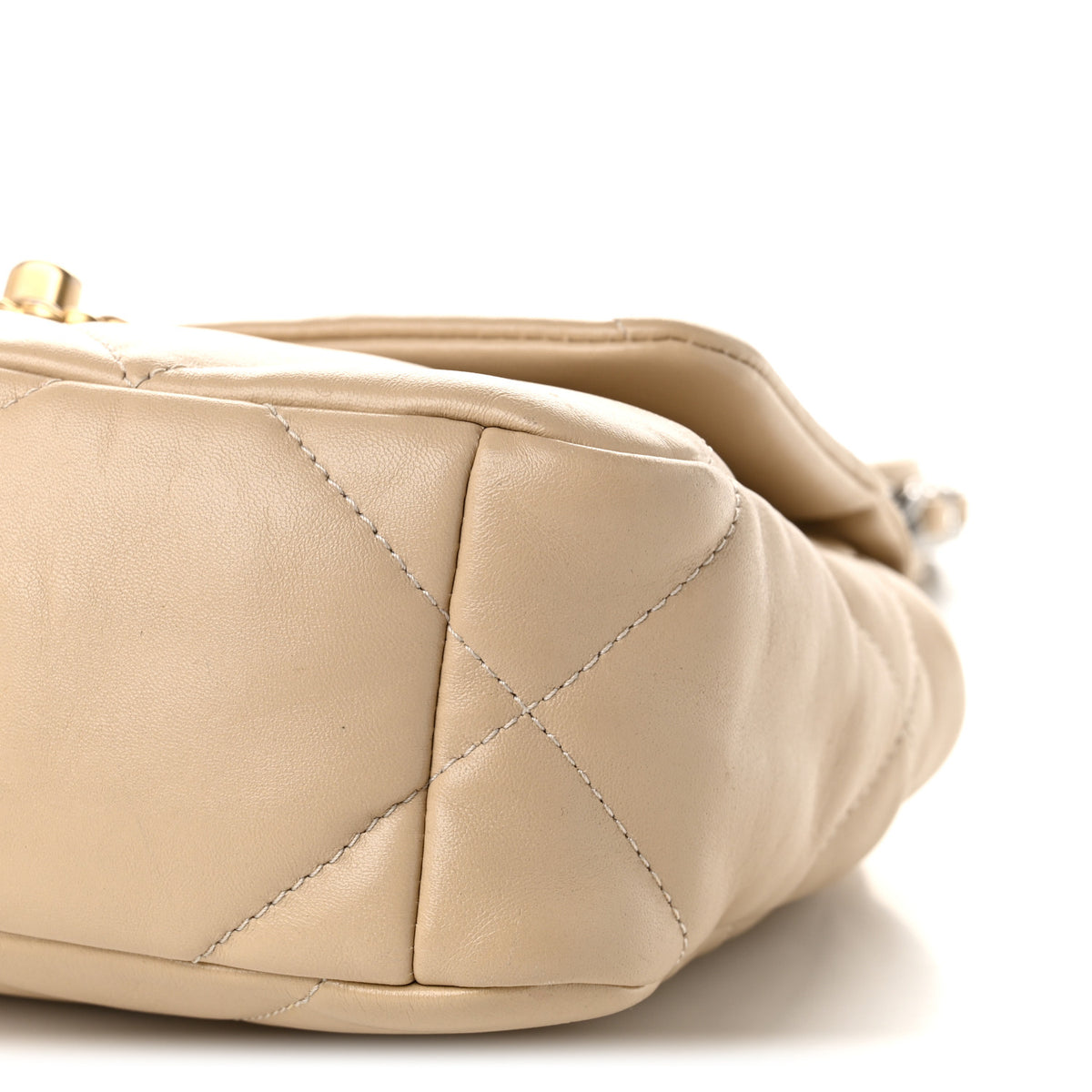 Chanel Lambskin Quilted Medium Chanel 19 Flap Beige 9 of 11