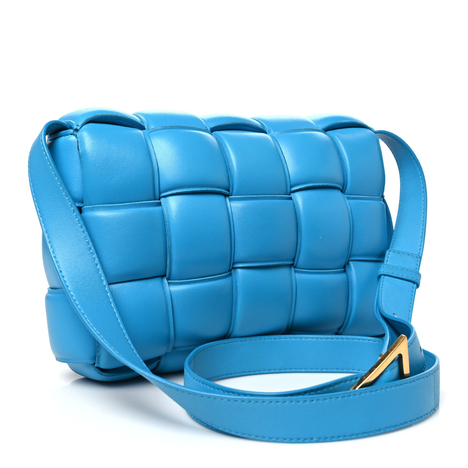 Bottega Veneta Nappa Maxi Intreccio Padded Cassette Crossbody Bag Pool 2 of 11