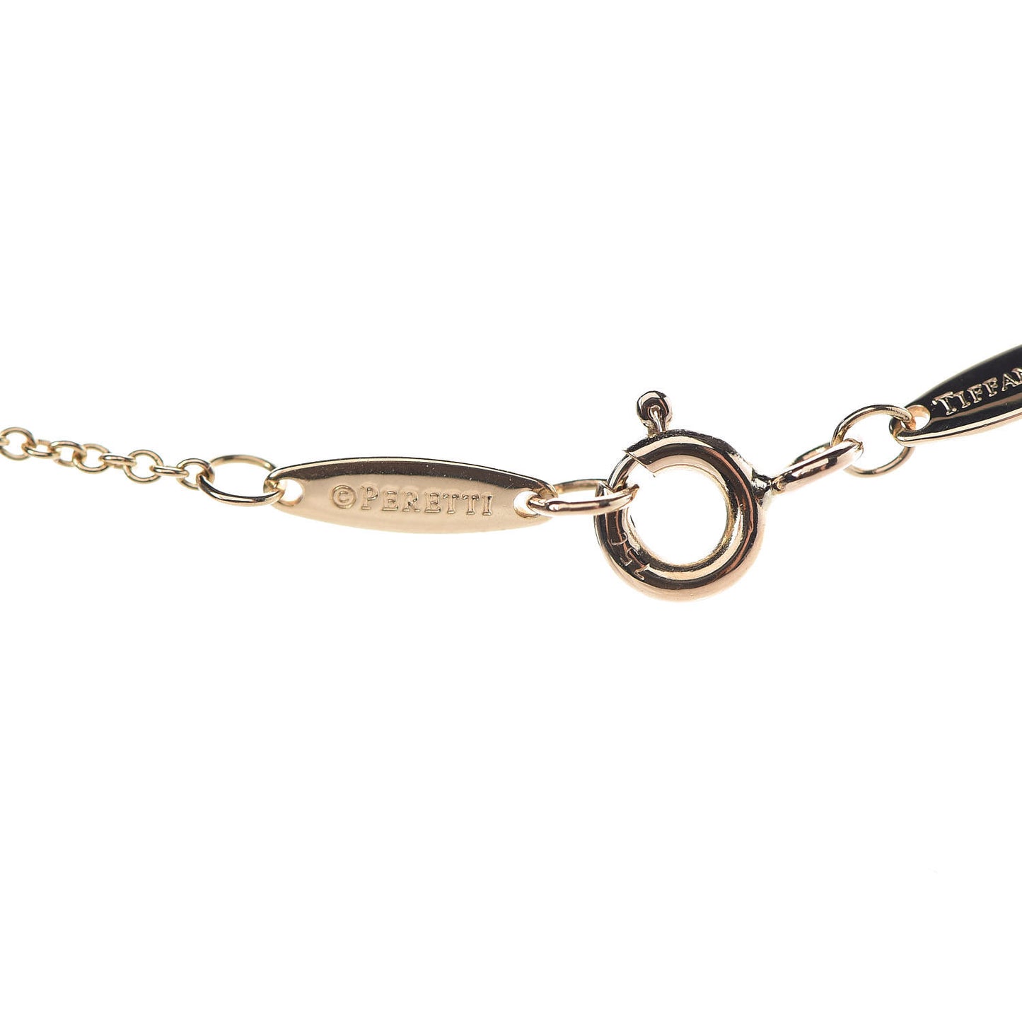 18K Yellow Gold Diamond .12ct Elsa Peretti Diamonds by the Yard Pendant Necklace