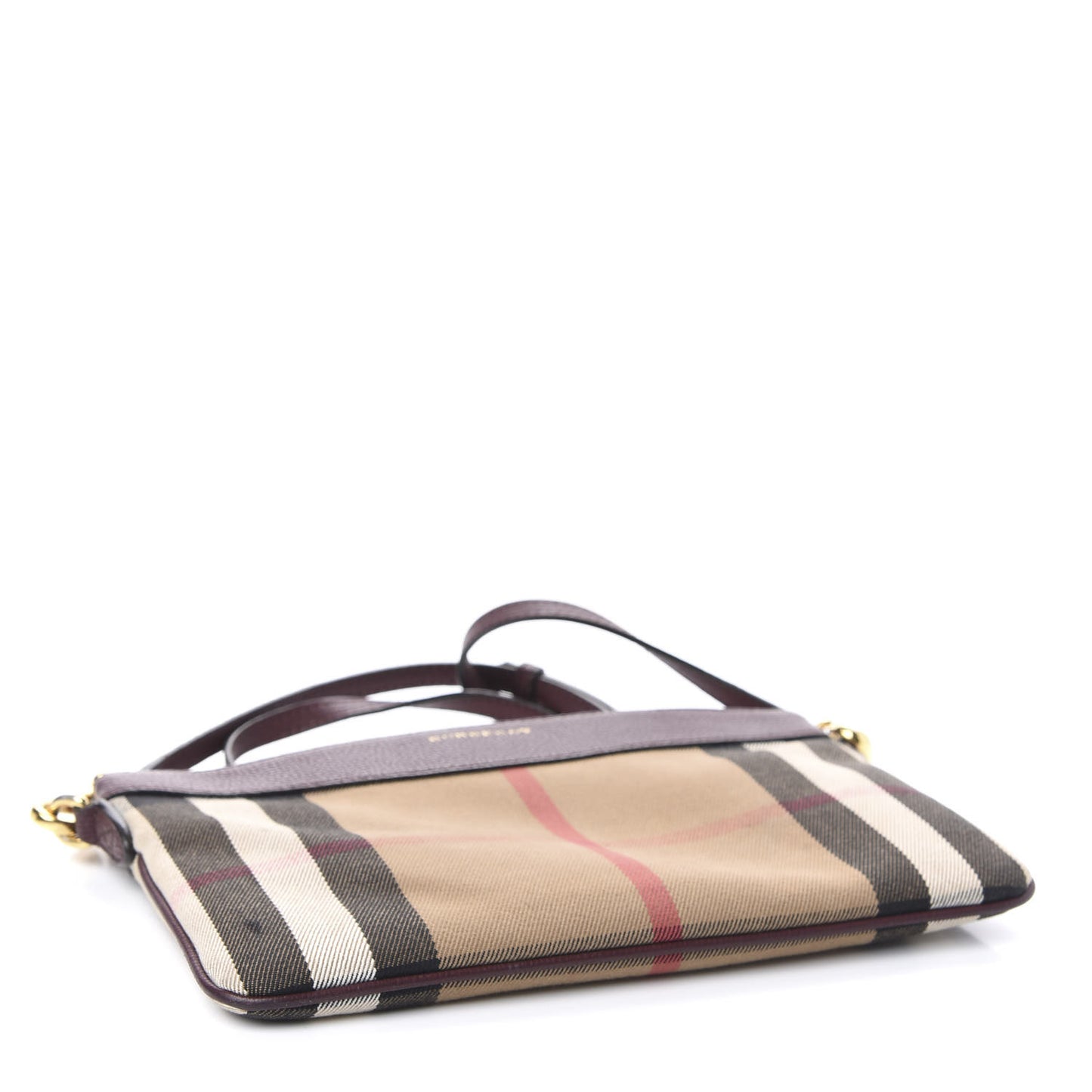 House Check Derby Peyton Crossbody Clutch Bag Mahogany Red