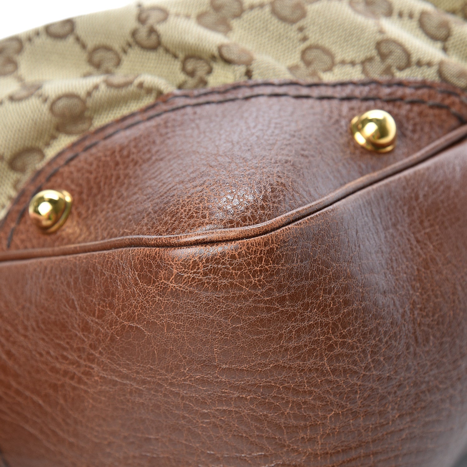 Gucci Monogram Medium Jockey Hobo Brown 11 of 11