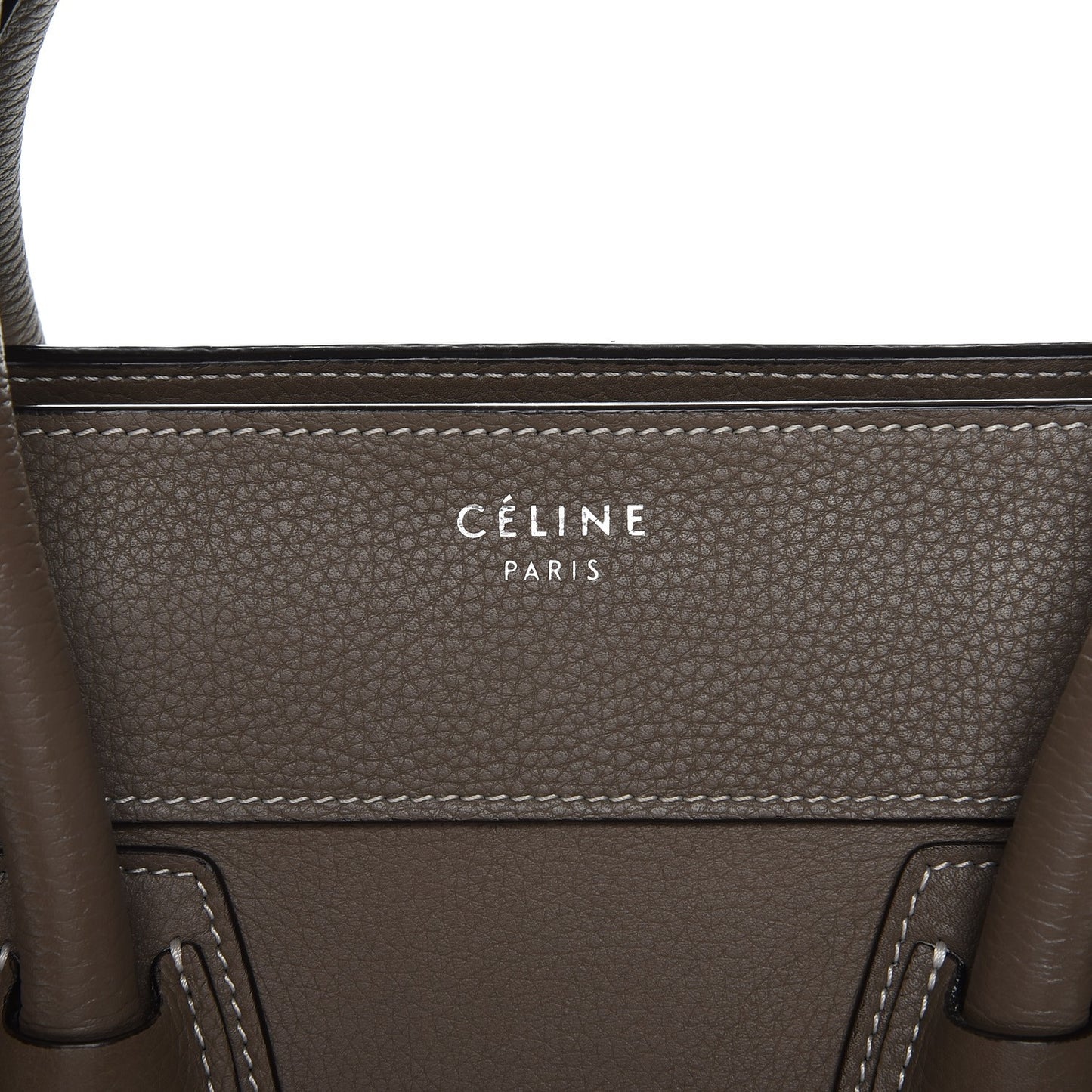 Drummed Calfskin Mini Luggage Souris