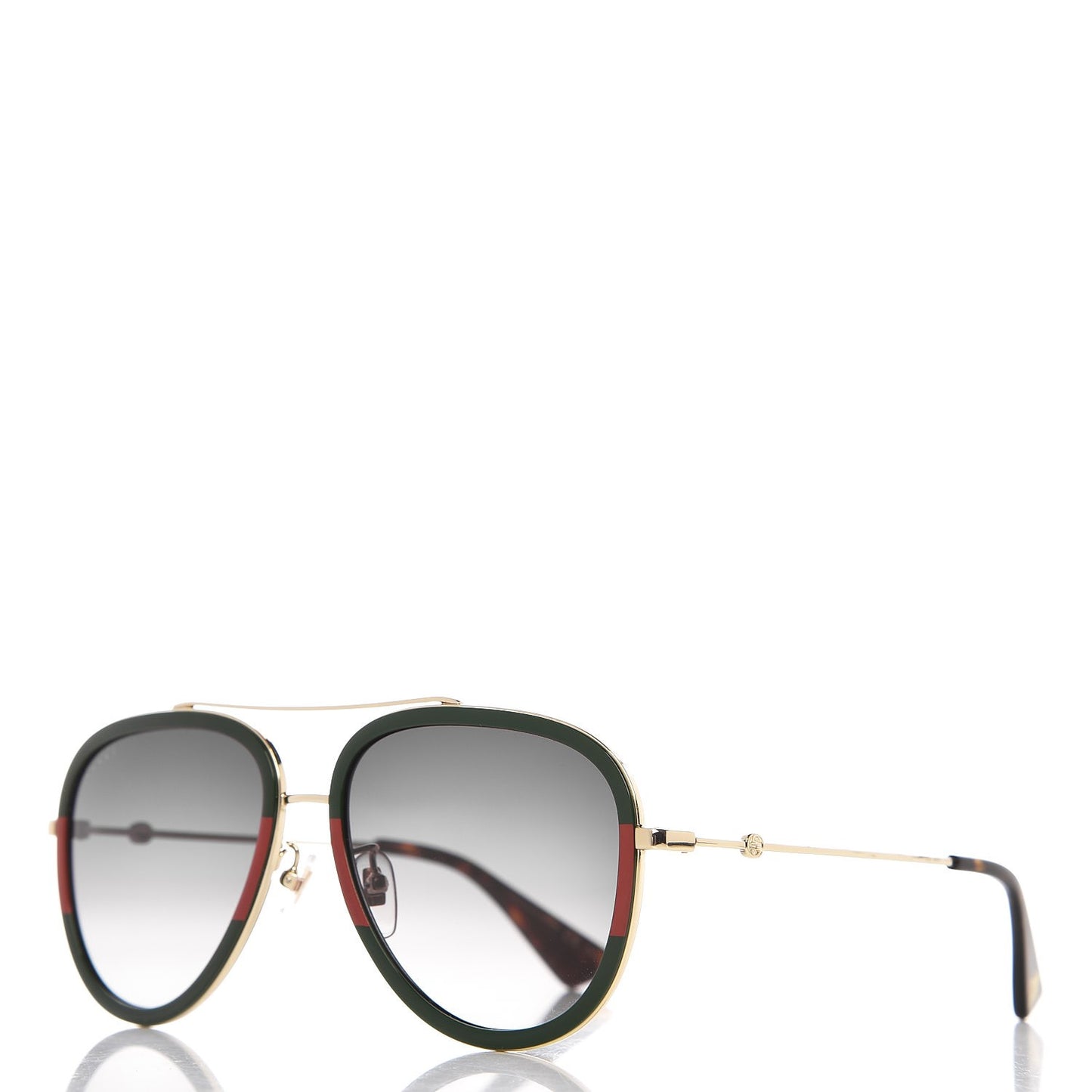 Web Aviator Sunglasses GG0062S Green Red