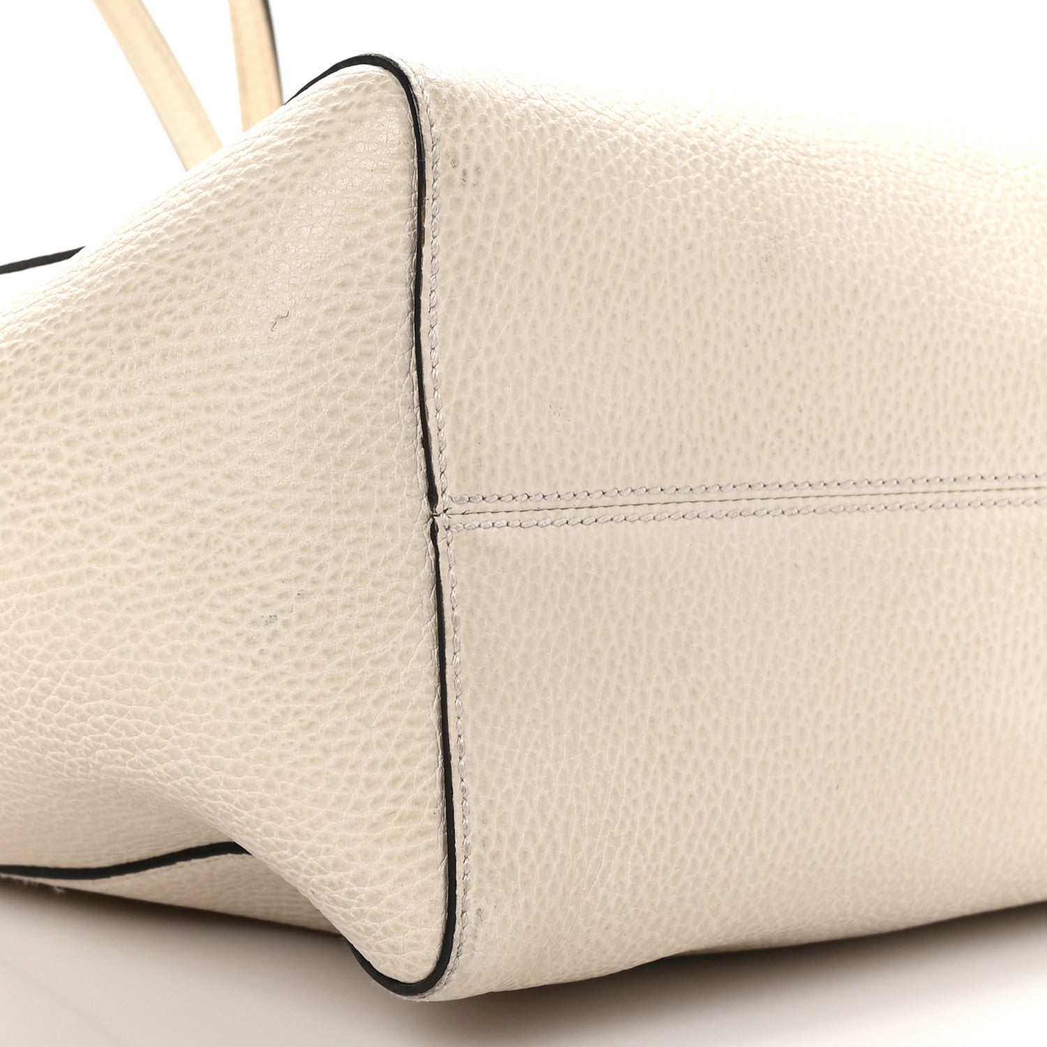 Gucci Dollar Calfskin Small Swing Tote Mystic White 7 of 8
