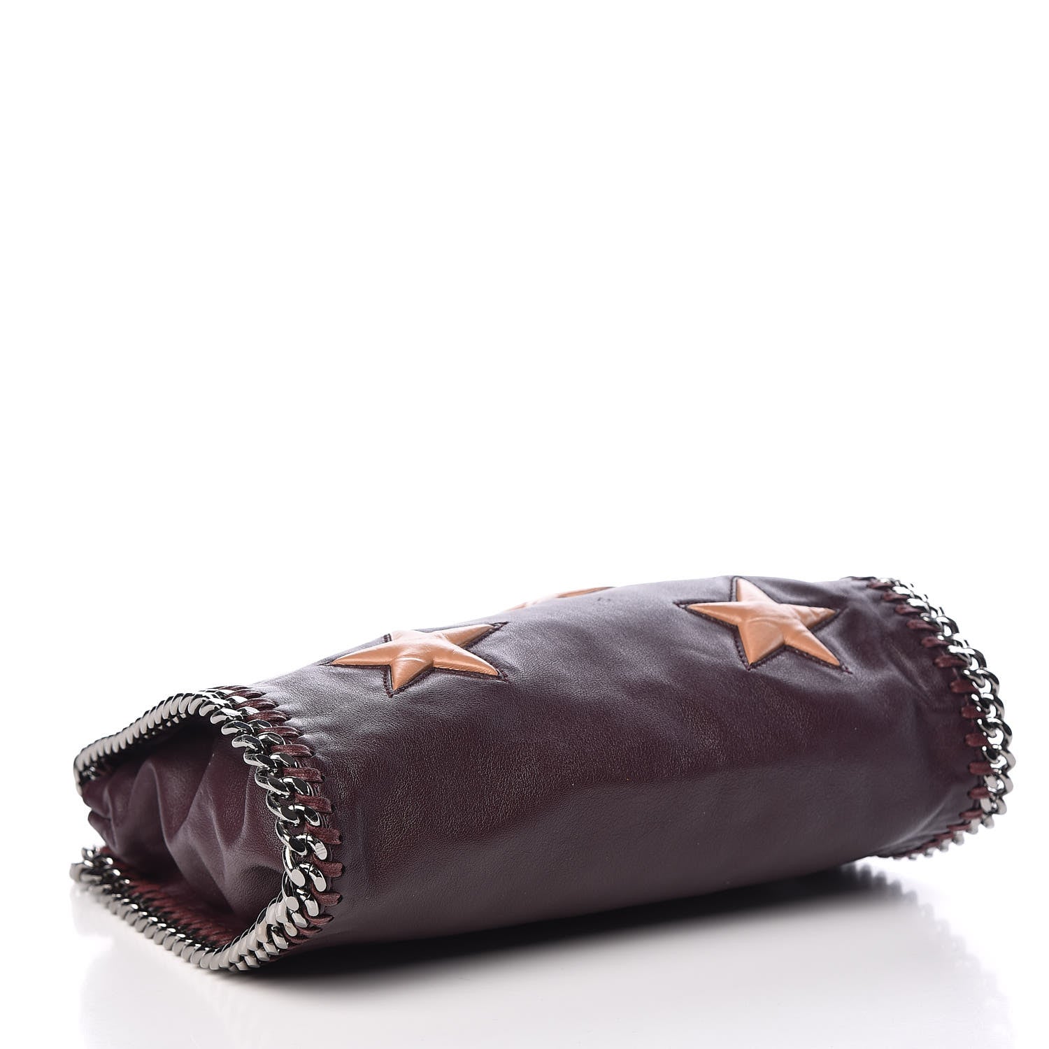Stella McCartney Alter Nappa Embossed Mini Star Falabella Tote Burgundy 4 of 10