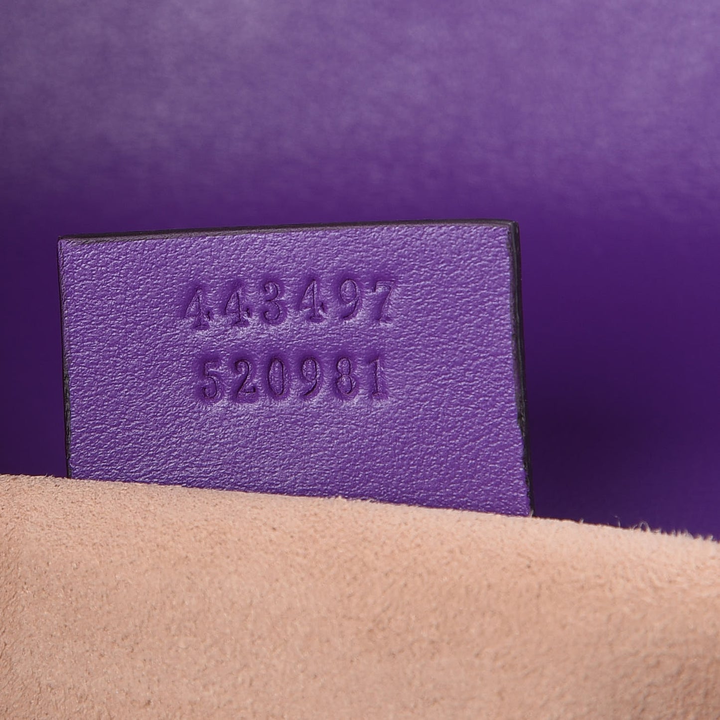 Calfskin Matelasse Small GG Marmont Shoulder Bag Shine Purple