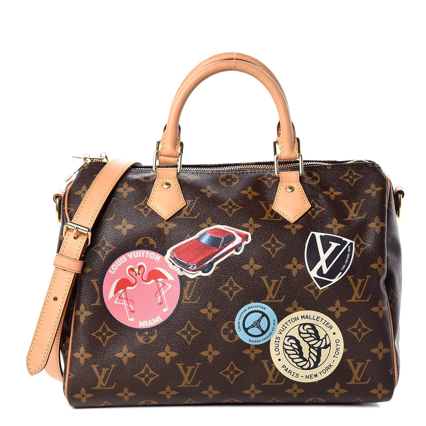 Monogram World Tour Speedy Bandouliere 30