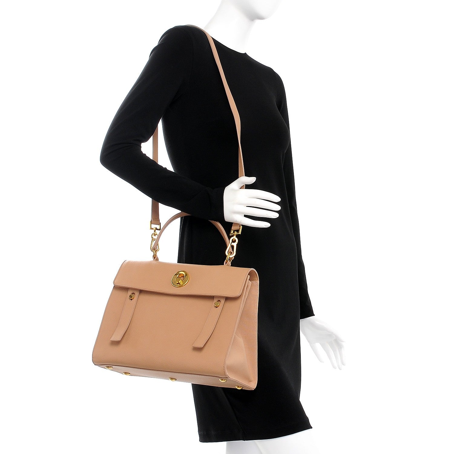 Saint Laurent Calfskin Medium Muse Two Beige 2 of 11